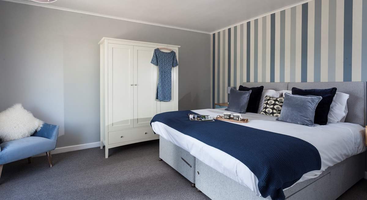 This stylish bedroom can be made up as a super-king double or two single beds, the choice is yours.