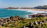 Porthmeor beach is St Ives largest sandy beach. - Thumbnail Image