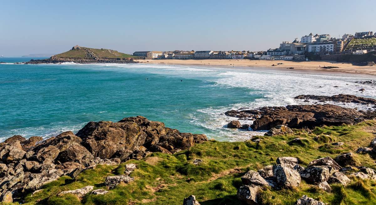 Porthmeor beach is St Ives largest sandy beach.