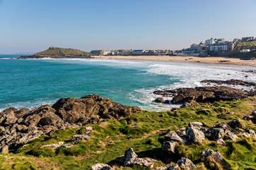 Porthmeor beach is St Ives largest sandy beach.