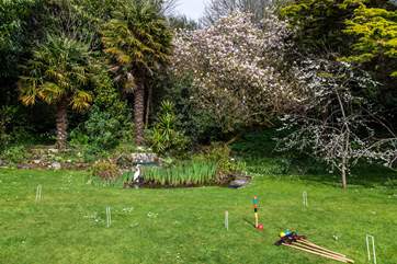 Who fancies a game of croquet? Make sure you miss the pond.