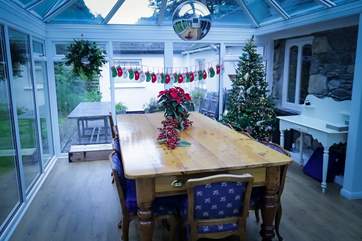 Enjoy fun festive group meals around the dining table.