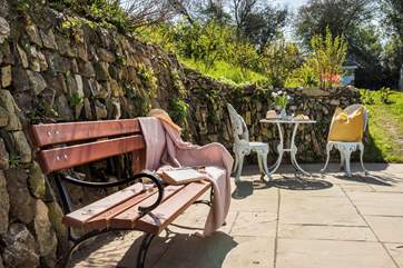 The sunny terrace.