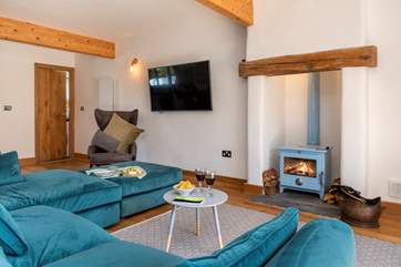 The toasty wood-burning stove is a welcoming sight on those out-of-season breaks.