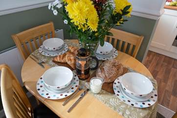 Leisurely holiday breakfasts together.