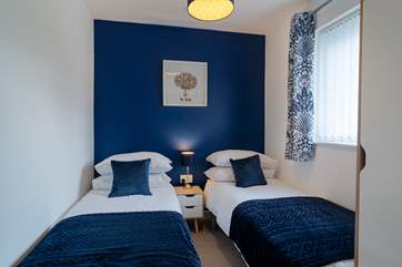Bright and airy, comfortable twin room.