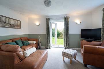 Relax on the comfy sofas after a day on the beach.