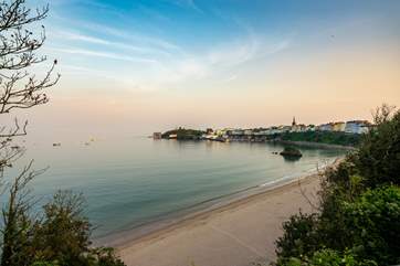 Spectacular scenery from the pretty seaside town of Tenby.