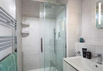 You have a large walk-in shower in the en suite.