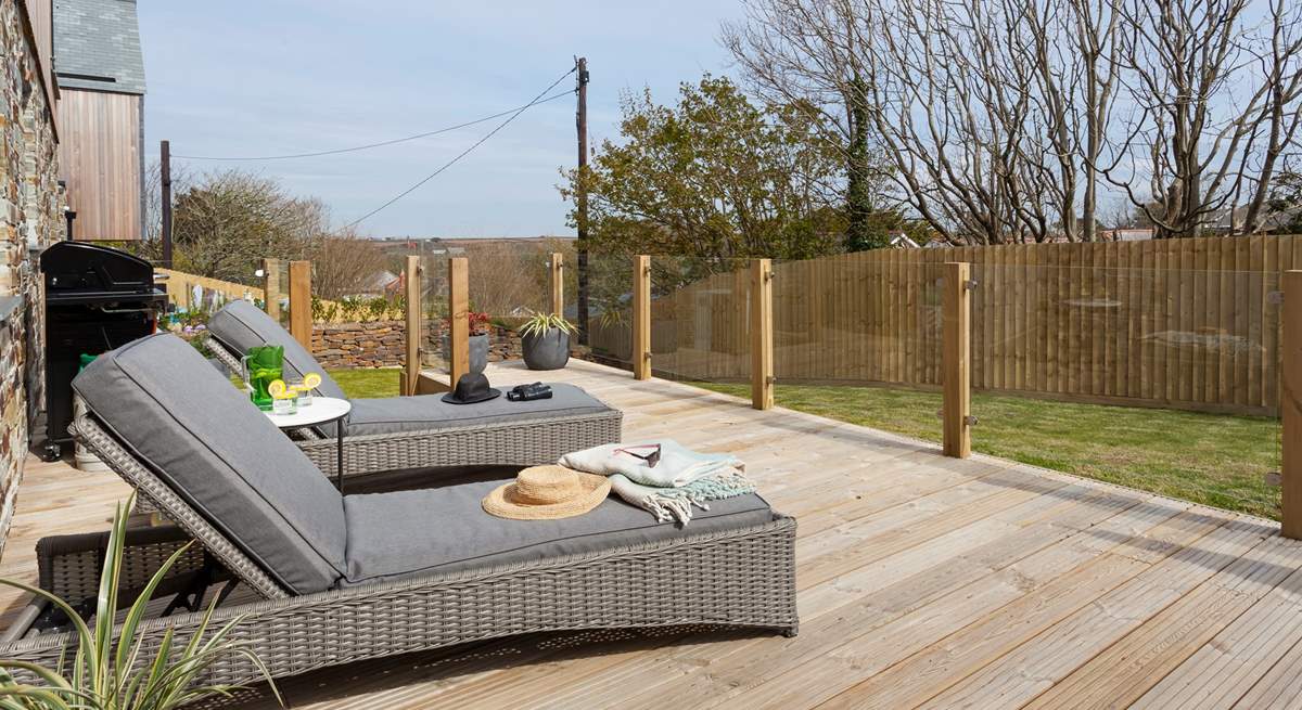 There’s room to play, a lovely deck to soak up the sunshine on and plan the week ahead. 