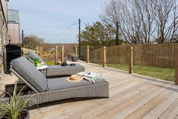 There’s room to play, a lovely deck to soak up the sunshine on and plan the week ahead.