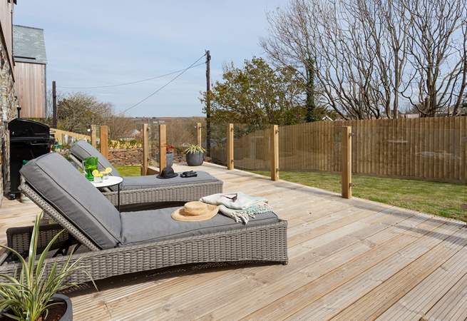 There’s room to play, a lovely deck to soak up the sunshine on and plan the week ahead. 