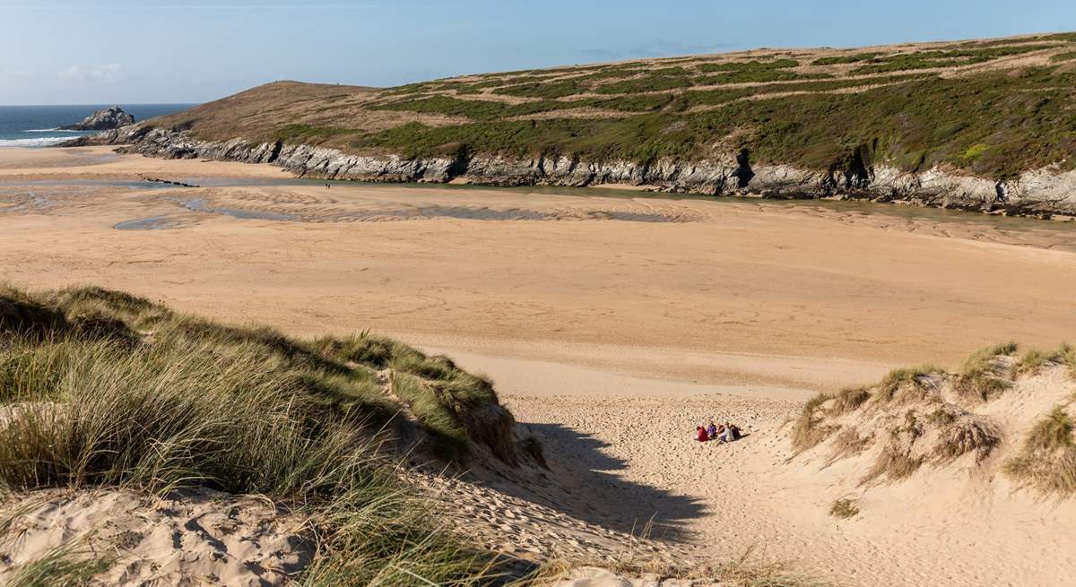 Crantock is a short drive away, and has a wonderful sandy beach.