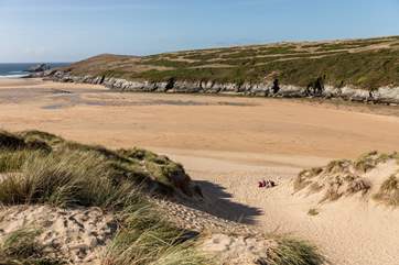 Crantock is a short drive away, and has a wonderful sandy beach.