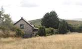 The view from the top of your garden, looking back over the cottage and out over Dartmoor. - Thumbnail Image