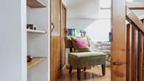 One of the lovely reading spots on the landing.