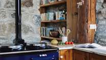 The kitchen is beautiful and quirky. 