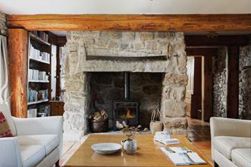 ...with a glowing wood-burning stove. Perfect for snuggling up in after a full day of exploring.