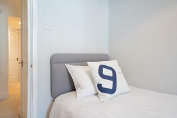 The single bedroom on the first floor.