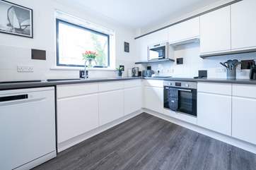 The modern kitchen/diner is ideal to cook up a family favourite.