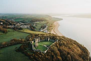 A short drive away from the coast and the historic Llanseffan Castle.