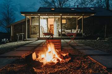 Evenings spent outside by the cosy fire.