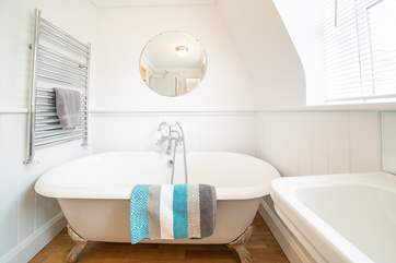 At the end of the day relax in a warm bubble bath.