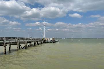 Take a stroll along Yarmouth Pier and appreciate the sea views.
