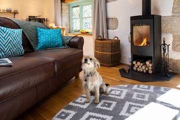 Cosy up together in front of the fire.
