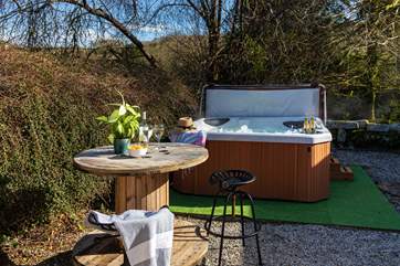 Enjoy a drink in the sheltered courtyard.