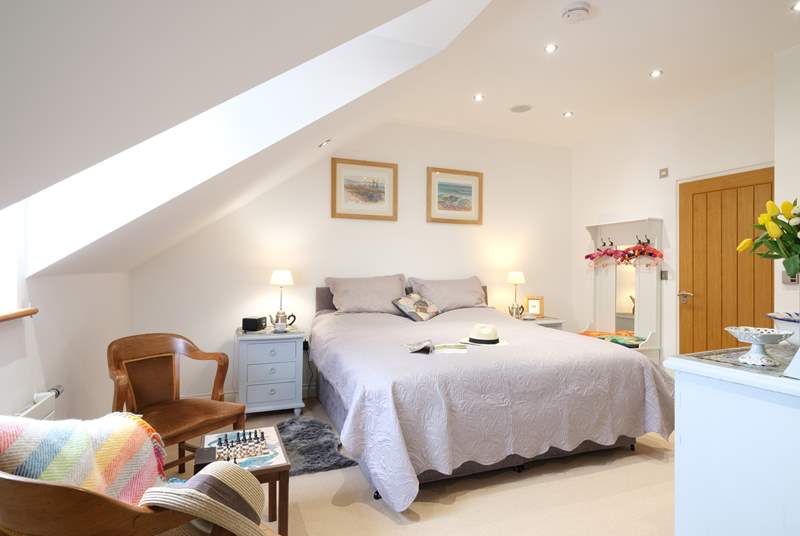 Bedroom 3 at the top of the house can be made up as a super-king double or twin beds.