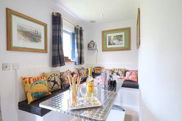 The dining-area with plenty of space for everyone.