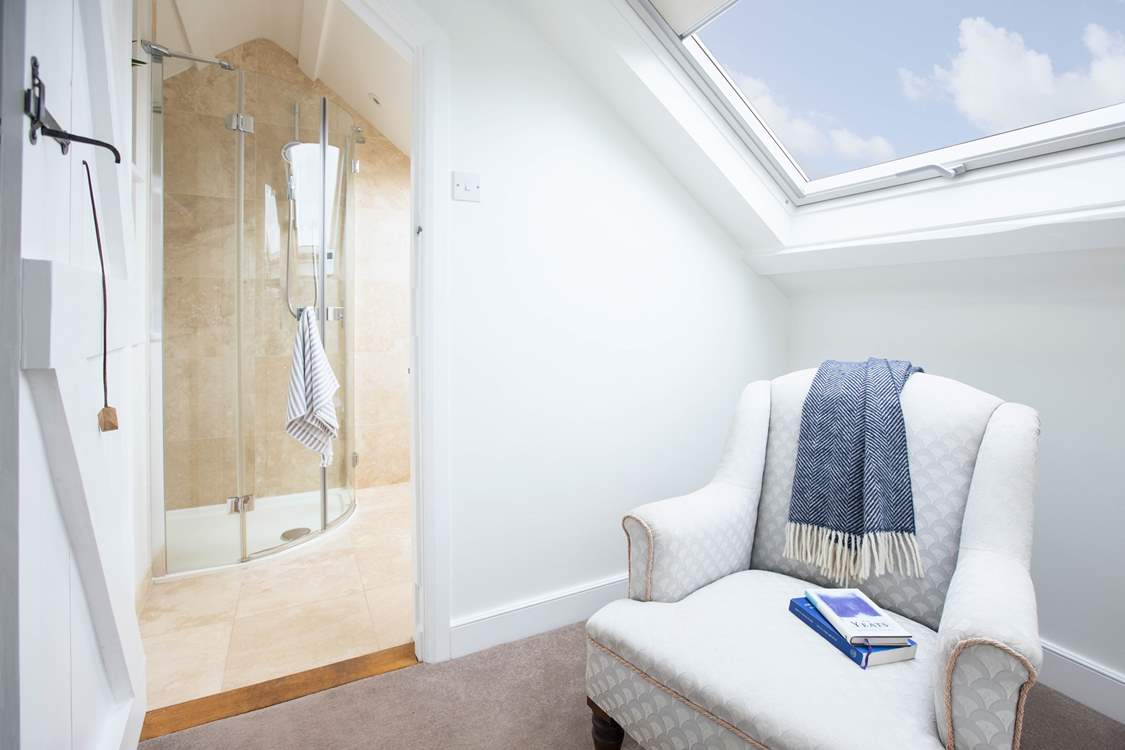 Bedroom 7's en suite and comfy seating area. What a great spot to enjoy a good book and a spot of peace.