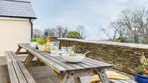Dining al fresco is a must.