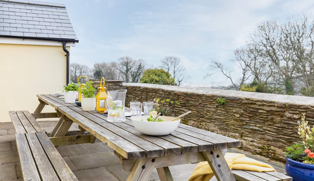 Dining al fresco is a must.