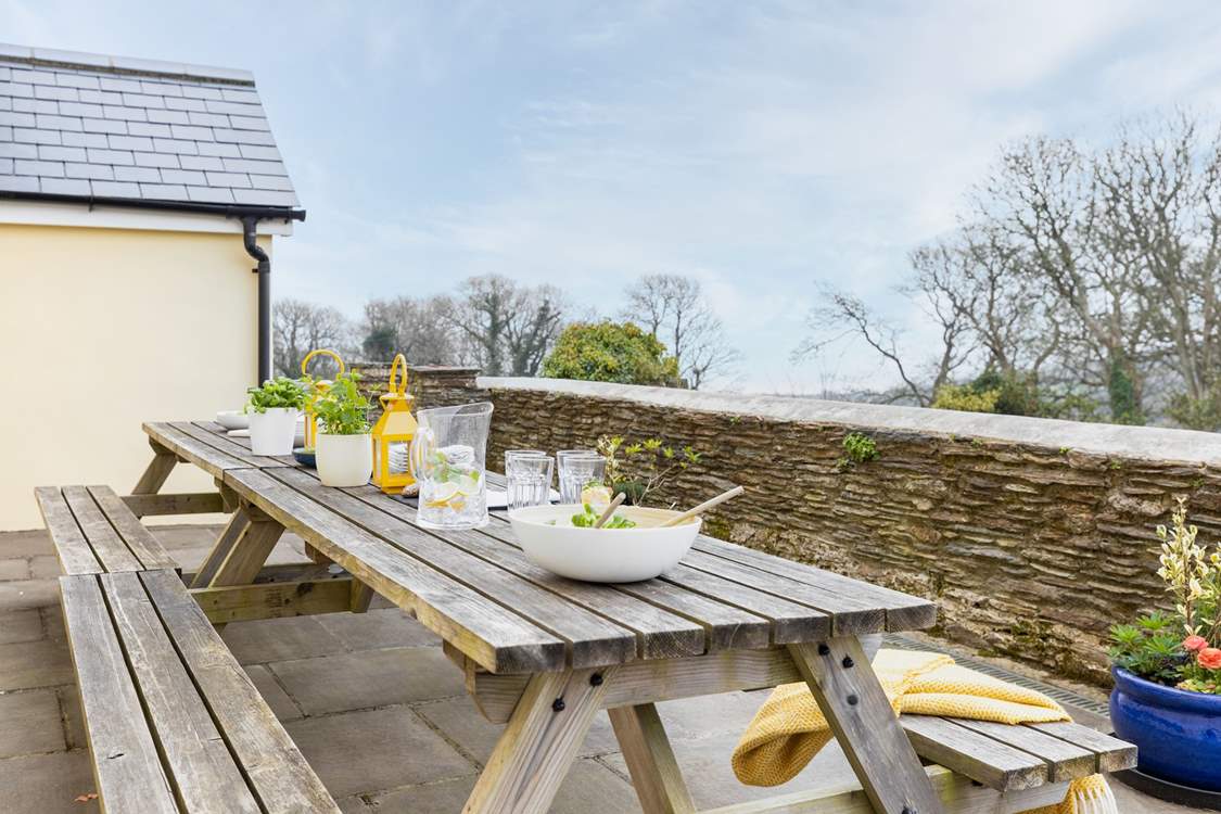 Dining al fresco is a must.