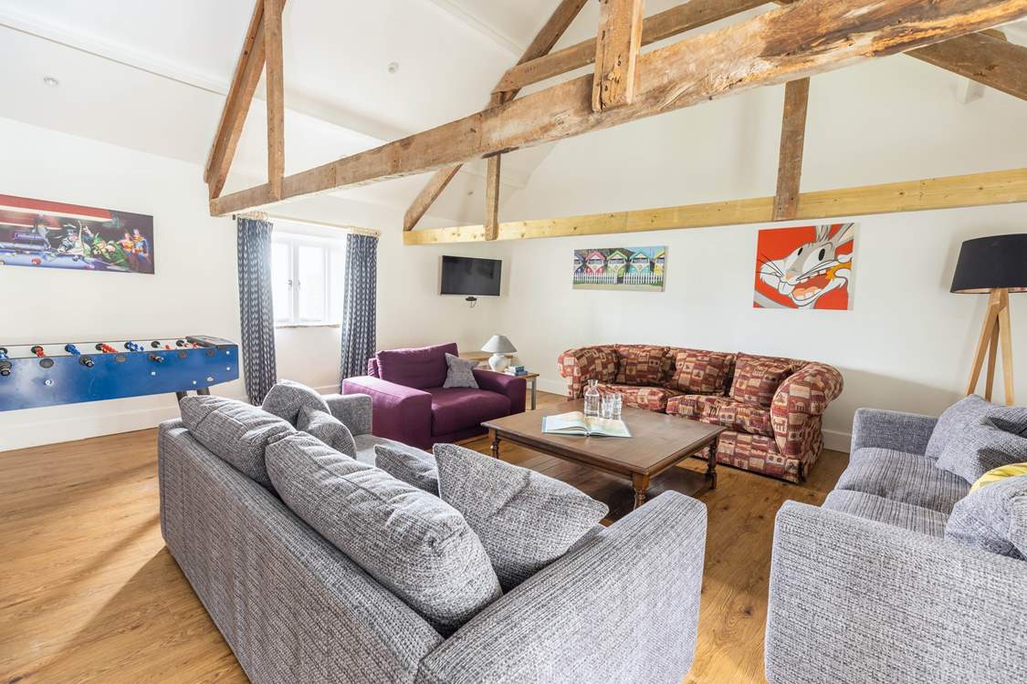 If you don't fancy the more active activities, sit back on these super
 comfy sofas and enjoy the games and laughter from the comfort of the sofas.