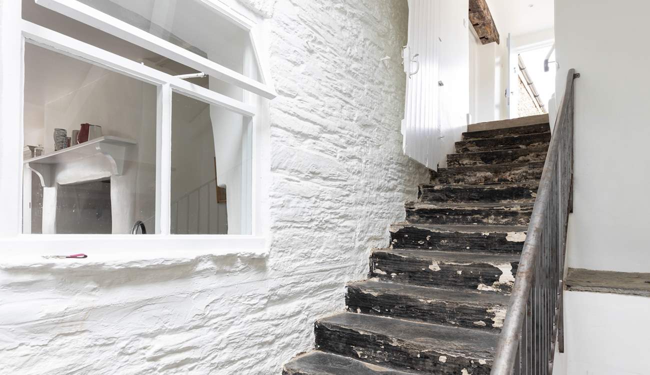 These steps lead down from the front door and games-room into the main ground floor entrance hall. However, there is also flat access into the property for those who don't fancy the steps.