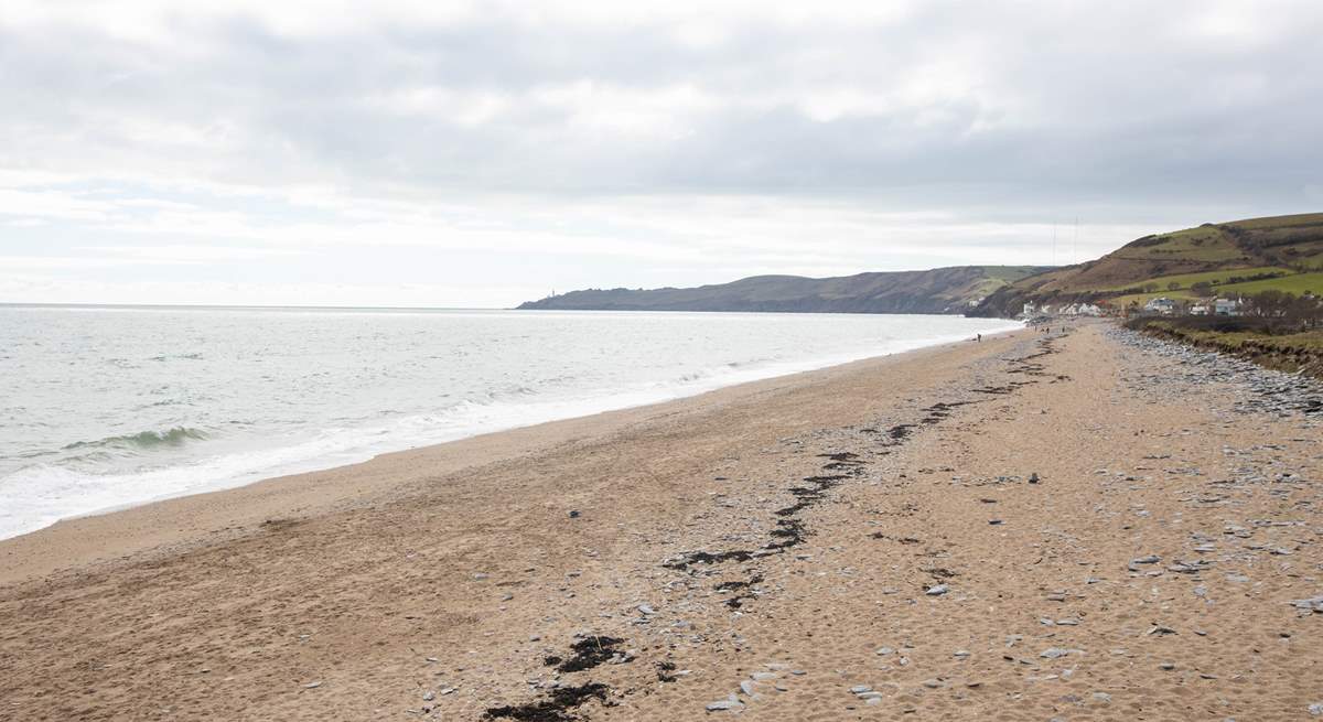 Even on an overcast day, a day at the beach is effortless and such fun, especially as within minutes you are back within the fabulous grounds of Lower Widdicombe Farm.