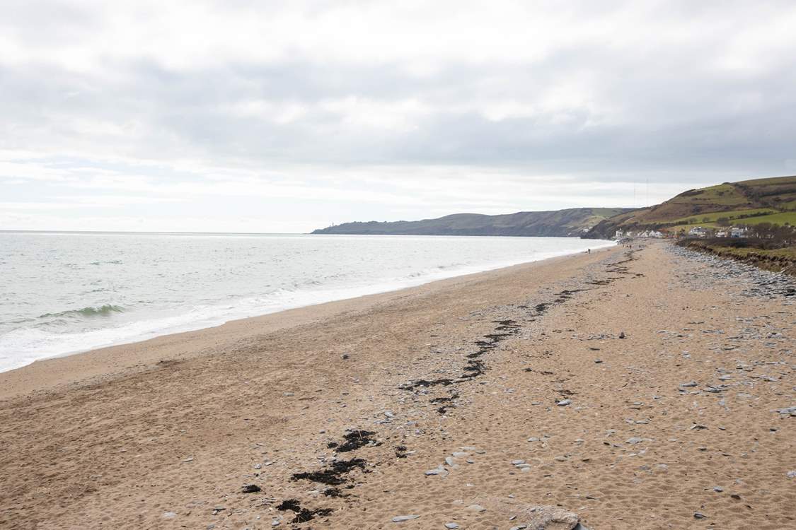 Even on an overcast day, a day at the beach is effortless and such fun, especially as within minutes you are back within the fabulous grounds of Lower Widdicombe Farm.