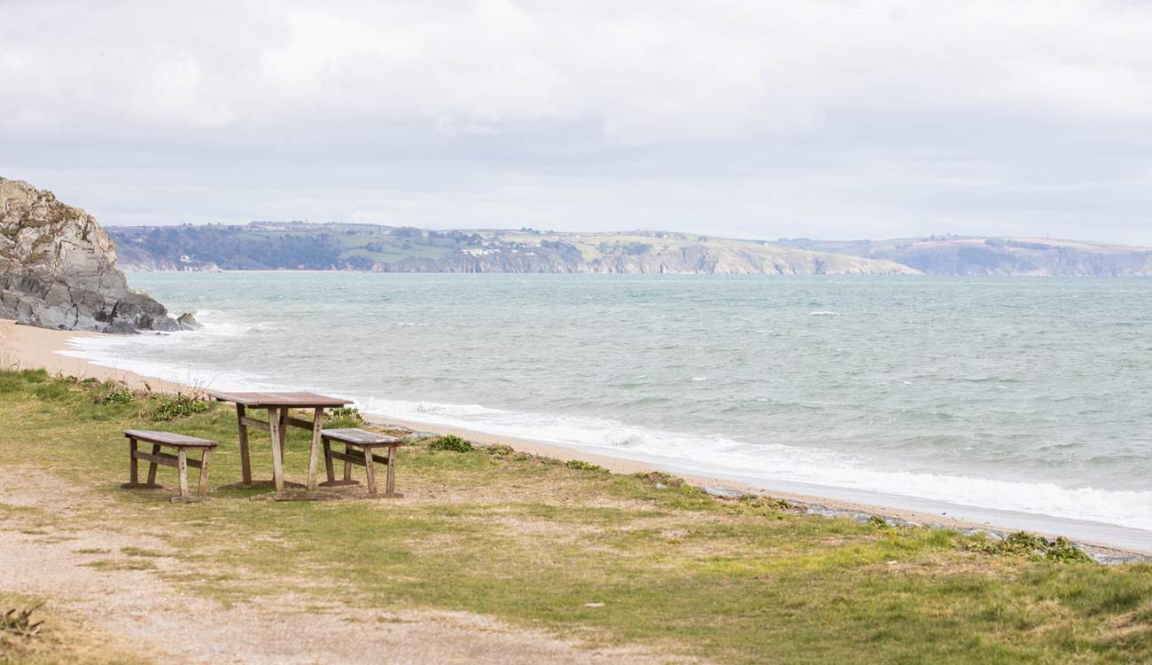 This beautiful beach is only a short stroll away.