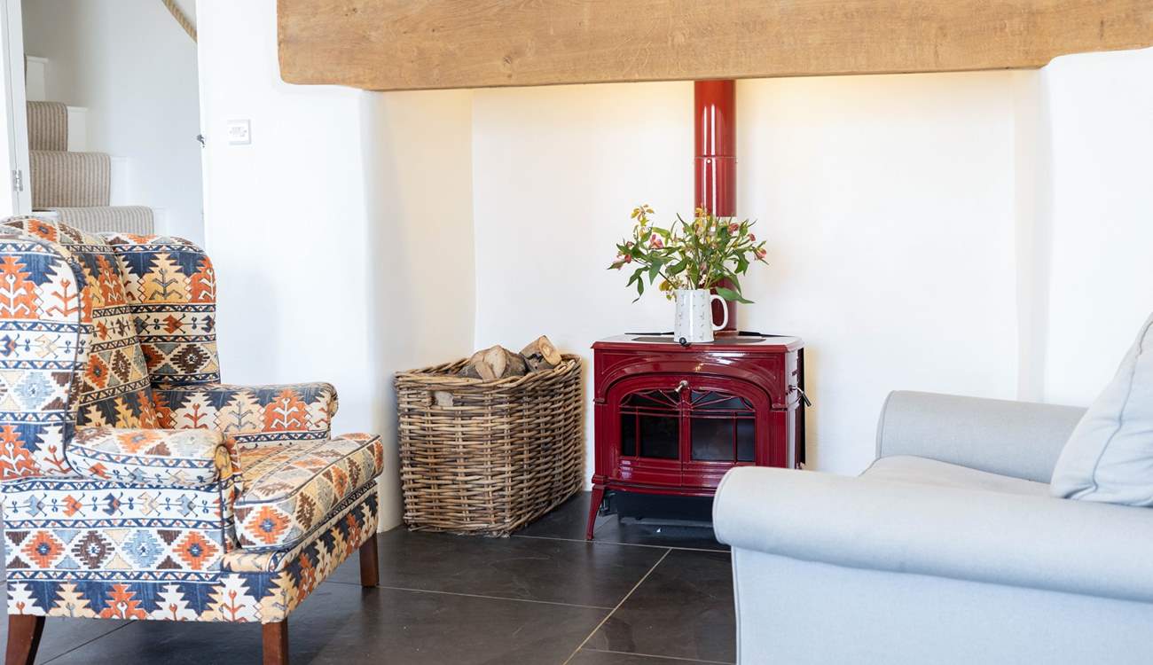 The open plan kitchen and dining area even has a snug area to relax in.