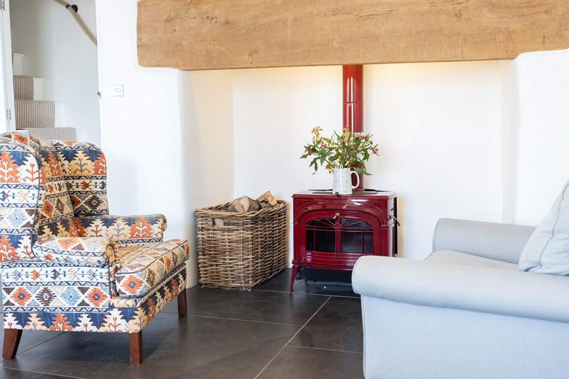 The open plan kitchen and dining area even has a snug area to relax in.