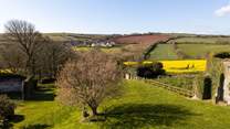 You are surrounded by breathtaking countryside.
