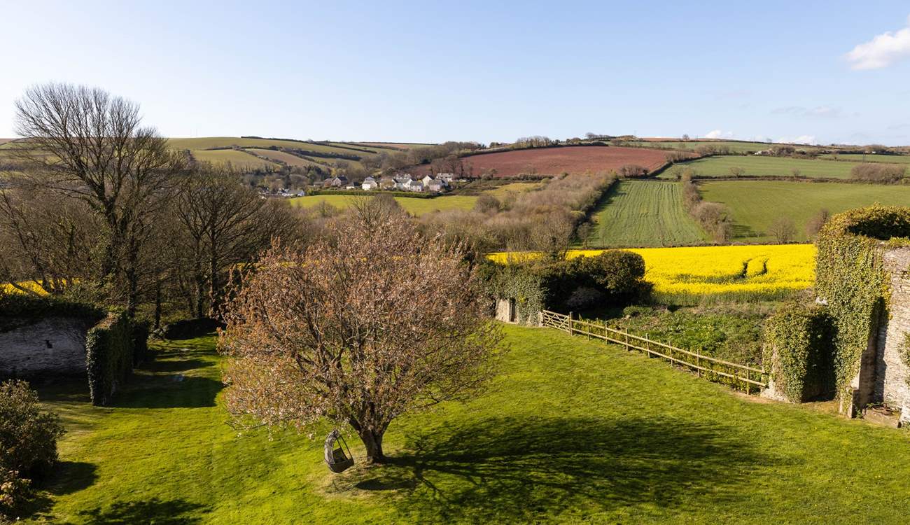 You are surrounded by breathtaking countryside.