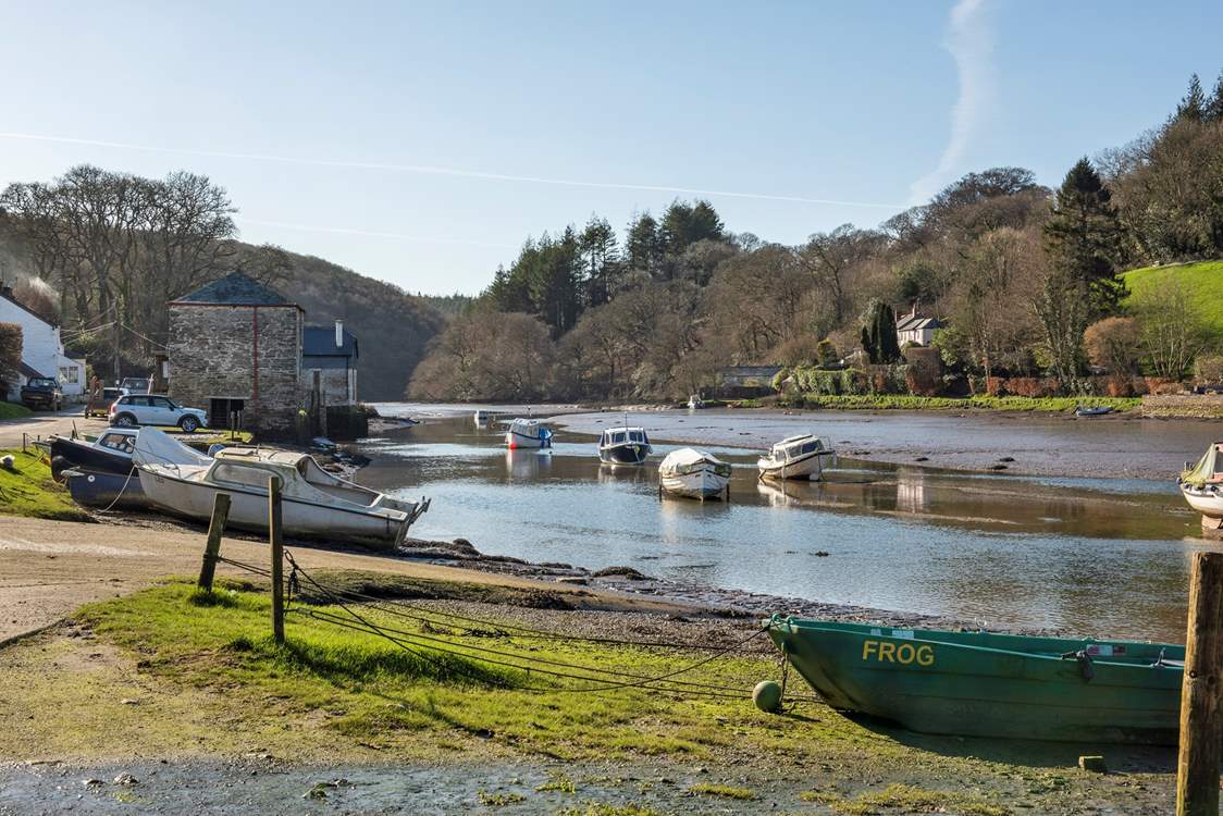 You're in a prime spot to watch the comings and goings of the river.