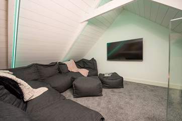 Younger members of the party will love the snug for playing games or watching a holiday film.