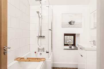The family bathroom located on the first floor.