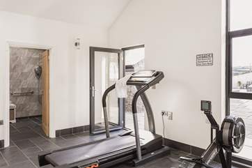 The cross trainer overlooks the rear of the barn.