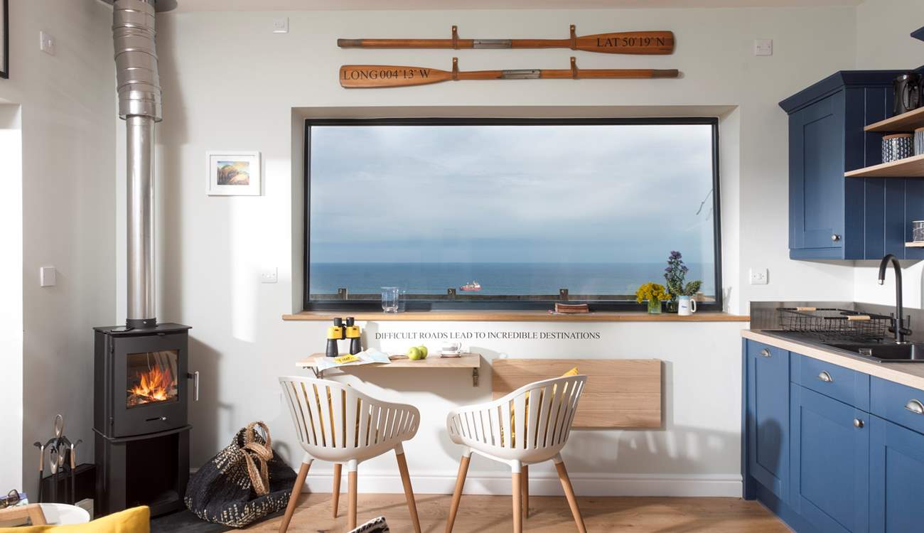 The wood-burner makes this a perfect getaway whatever the weather.
